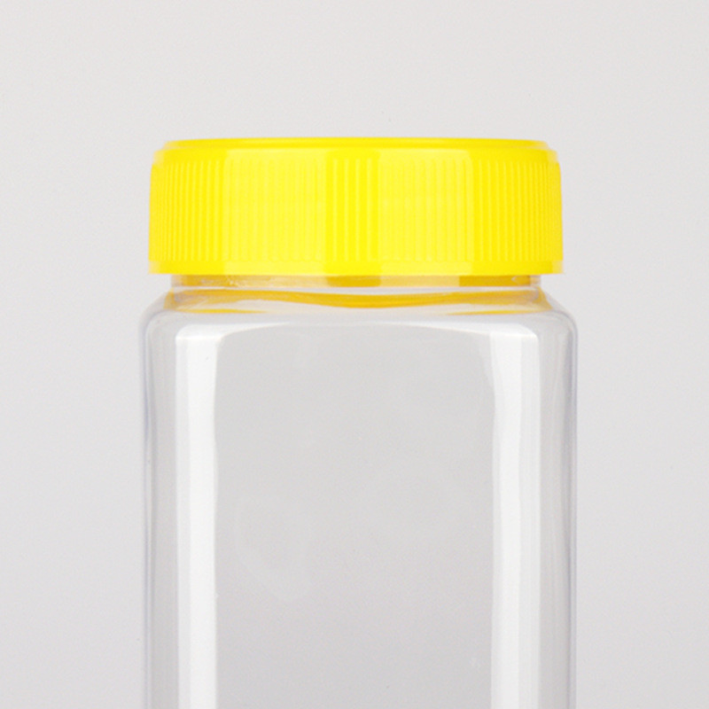 550ml Transparent PET Jars Food Grade Screw Plastic Jar
