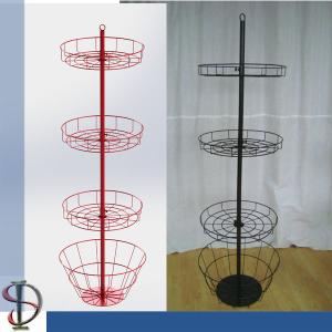 Wholesale Metal Display Rack with wire baskets for brand gifts / White TOY PET CARRIER / POP display stand from china suppliers