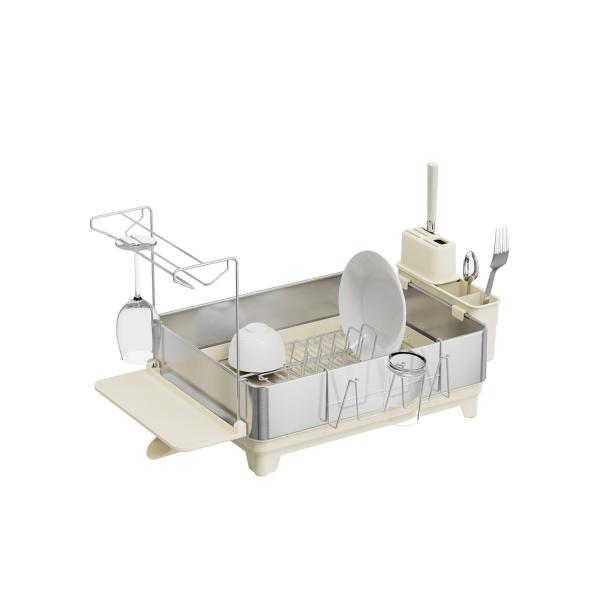 Multifunctional Kitchen Dish Rack Stainless Steel Dish Drainer And Organizer