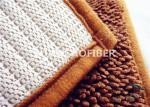 Super Absorbent Brown Bath Mat Non Slip Bathroom Mats For Homes / Hotels