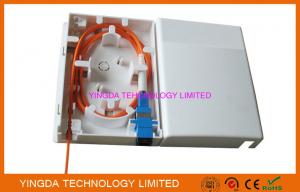 China 1 Port FTTH Box indoor Wall Mounting Resident Fiber Optical Distribution Box Faceplate on sale