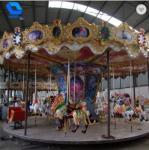 Mini Portable Theme Park Carousel / Amusement Kids Carousel Ride Color