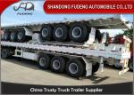 35 Ton 12 Wheeler Flatbed Container Trailer 3 Axle Semi Trailer 2500 *2500 *