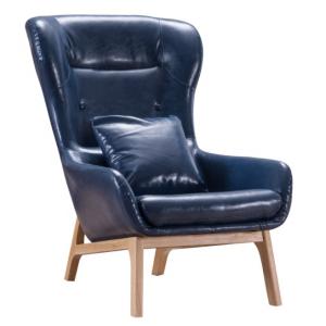 Wholesale Exquisite Workmanship Livingroom Leisure Chair Luxury for 2021 Customization in Synthetic Leather and Rubber Wood from china suppliers