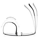 Ultra Light Mens Titanium Glasses Business Moderate Size OEM