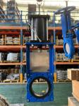 ISO Certificate Ductile Iron Slurry Knife Gate Valve Wafer / Flange Connection