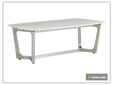 Marble 20mm White Granite Top Coffee Table Retangular Shape Home Furniture