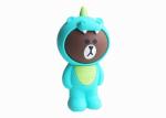 Dinosaur Shaped Student Pencil Case , Cute Silicone Pencil Bag For Boy / Girl