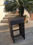 Resin Wicker Bar Set With Power Coated Aluminum Or Steel Frame