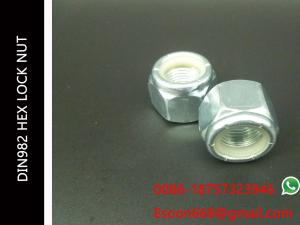 Wholesale HEX NYLON NUTS DIN982 Self-locking Nuts with Nonmetallic Insert UNI 7473 Size M3~M56 from china suppliers