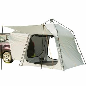 Wholesale 220*220*195CM Fiberglass 4-Person Grey PU2000MM Polyester 210D SUV Camping Tent Waterproof With UV Protection Easy Setup from china suppliers