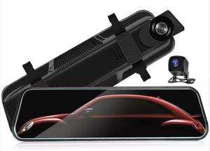 Wholesale 9.66 Inch Motion Activated Dashcam Full 2.5D Touch Screen Front Back Recording from china suppliers