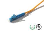 3.0mm LC/UPC Fiber Optic Cable Color Code For Measurement Sensors , Blue Jacket