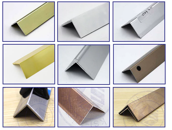 Stainless Steel Outside Corner Guard for Washroom Stairs Nonstandard Performance