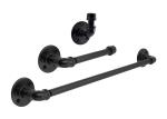 E Coated Industrial Pipe Fitting Wall Shelf , NPT / BSPT Thread Toilet Paper