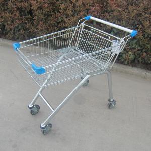 Wholesale Zinc Plated Metal Store Supermarket Shopping Trolley Grocery Push Cart from china suppliers