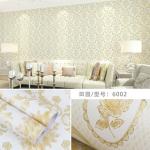 3D Red Flower Wallpaper 45cm Width PVC Vinyl Wall Covering for Home Decor