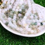 Tian Shan Green Jade Round Bead Natural Crystal Gemstone Different Bead Size