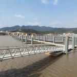 Heavy Duty Silver Marina Aluminum Gangways Floating Pontoon With Bolts And Nuts