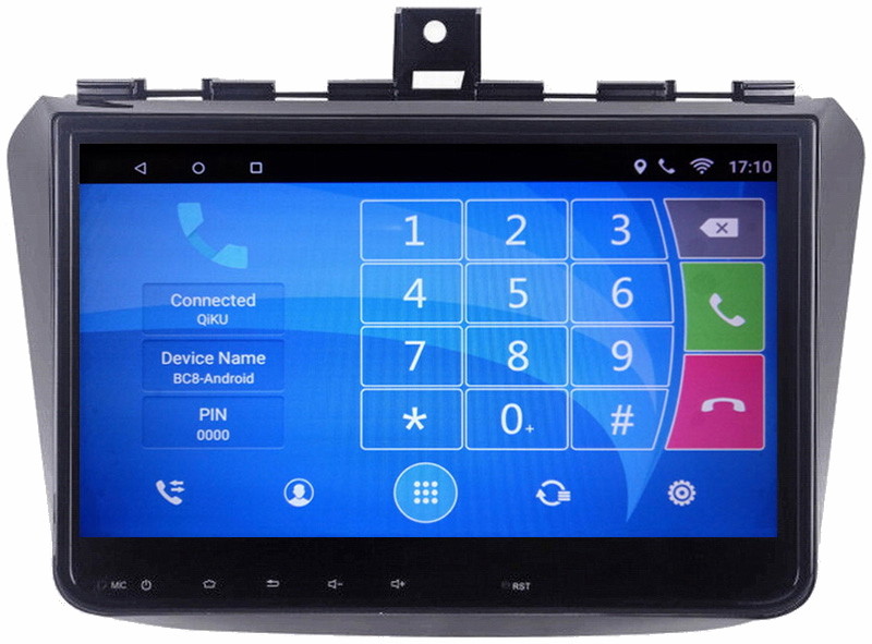 Ouchuangbo 9 inch auto radio stereo Android 6.0 for Haima M3 2016 with Bluetooth connection to the phone then play music