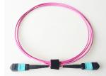 MTP / MPO Fiber Optic Patch Cord OM4 40G Twelve Cores 3MM LSZH Jacket