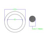 AS568 Standard Black O Ring Seals With Diameter 1.78mm NBR70 NBR90 Hardness