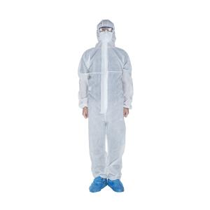 Wholesale S M L XL XXL XXXL PP Non Woven Coverall Elastic Hood Disposable Hazmat Suits from china suppliers