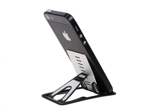 Quality Portable Adjustable Phone Grip Holder / Aluminium Mobile Iphone Grip Stand for sale