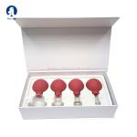 A Set Green Reusable Safe Silicone Anti Cellulite Cup Massage Suction Cups