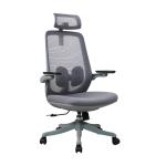 High Back Ergo Mesh Executive Chair Grey Smooth Nylon Base