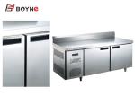 Ventilated Salad Working Bench Three Doors 304 Stainless Steel Fridge commercial