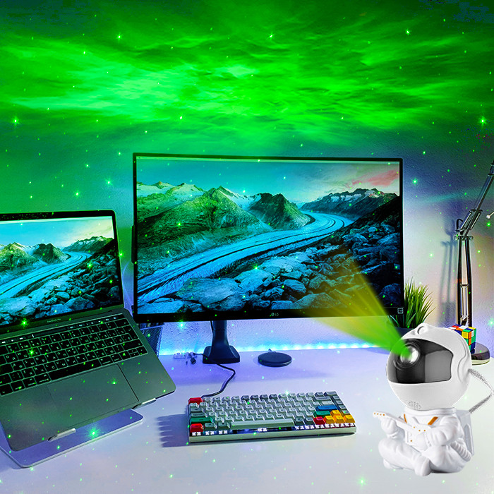 5V 1A RGB Room Space Star Projector Rotatable For Birthday Party