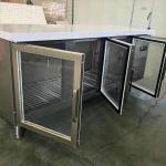 Horizontal Glass Door Stainless Steel Freezers R134A R290A