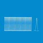 75mm Transparent Plastic Tag Pins For Hanging Soft Goods