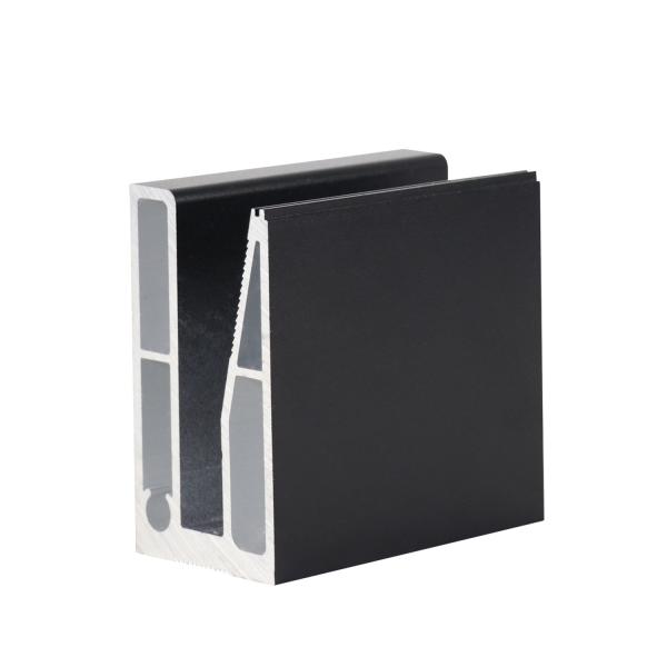 Effortless Stair Railings Aluminum Alloy Glass Enclosure U-Shaped Groove U