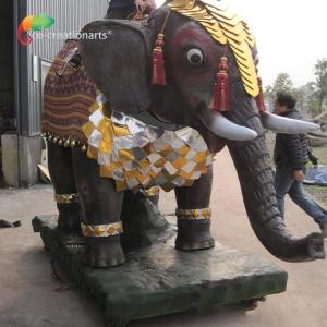 Wholesale CE Custom Made Animatronics Elephant Children Ride Interactive Equipment from china suppliers