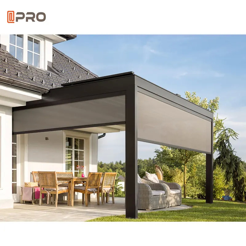 Windproof Day And Night Roller Blinds Outdoor Motorized Tubular Motor