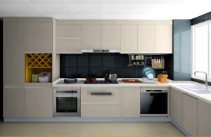 Wholesale ISO14001 Customized Luxury Laminate Kitchen Cabinet Set Acrylic White Kitchen Cabinets from china suppliers