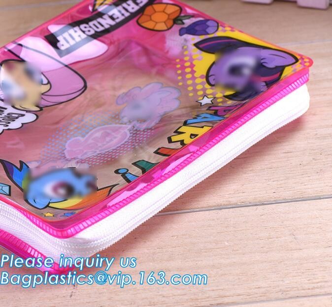 slider zip lock plastic cosmetic bags, Supply custom pvc k pouch slider zipper plastic garment t shirt bags, Clear