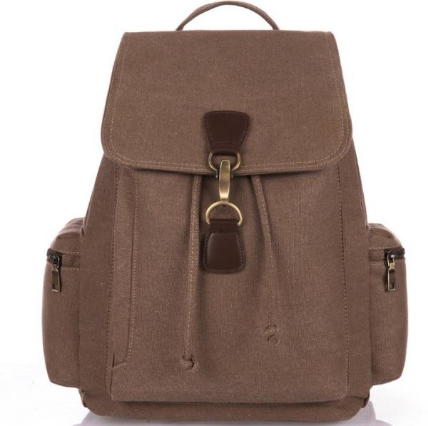 Female thick washed canvas backpack large-capacity leisure travel bag man bag
