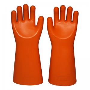 Wholesale Straight Cuff Rubber Latex 35KV Insulating Electric Gloves from china suppliers