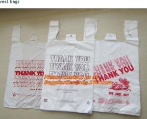 Wholesale Custom Print Hdpe Plastic T Shirt Bags with Gusset, hdpe bags, ldpe bags, pp bags, sacks from china suppliers