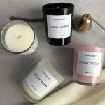 Customized Fragrance Unique Jar Candles Glass Candle Jars 6 * 6.5cm Candle Size