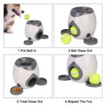 Camping Rubber Automatic Tennis Ball Launcher For Dogs 18*18.5cm Interactive Dog