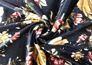 China 240GSM Polyester Velvet Fabric / Micro Velvet Fabric Night Garden Color on sale