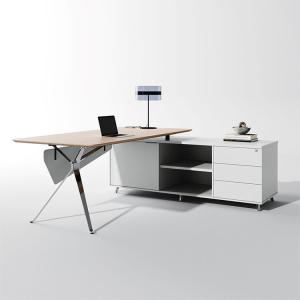 Wholesale Side Cabinet Grey Executive Desk Width 1800mm Customized Manager Office Desk from china suppliers