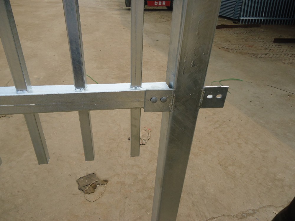 Hot dip galvanized steel garrison fence