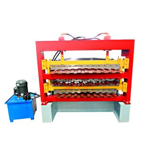 Wholesale Colored Steel Wall Roof Roll Forming Machine Galvanized Aluminum Corrugated Steel Sheet Making Machine from china suppliers