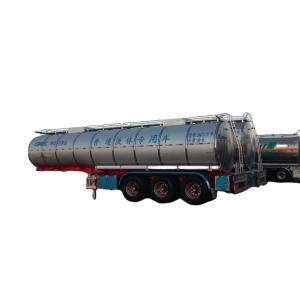Wholesale CIMC Chinese Manufacturer 3-Axis Aluminum Alloy Oil Tanker Truck Factory Pricing Semi-Trailer from china suppliers