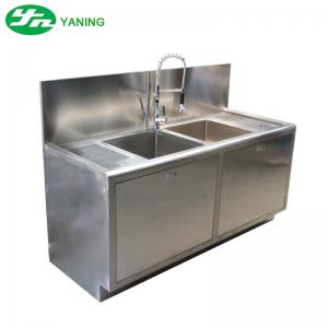 Wholesale Two Basin Laboratory Medical Grade Stainless Steel Sinks With One Adjustable Faucet from china suppliers